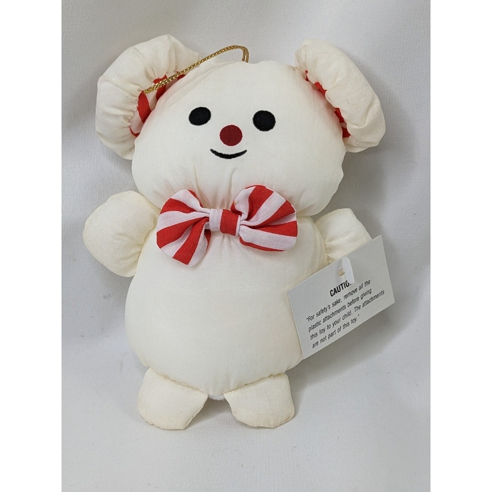 Dandee International White Mouse Plush Nylon 5 Inch Stuffed Animal Toy